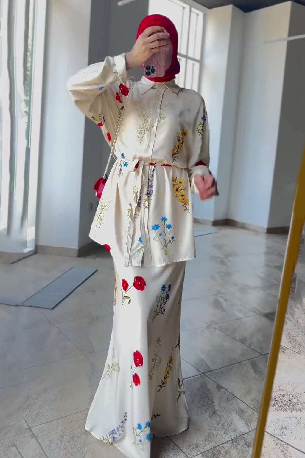 Amira Wild Floral Shirt Skirt Co-ord