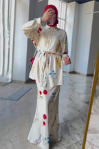 Amira Wild Floral Shirt Skirt Co-ord
