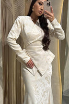 Chloe Jacquard Asymmetric Skirt Set