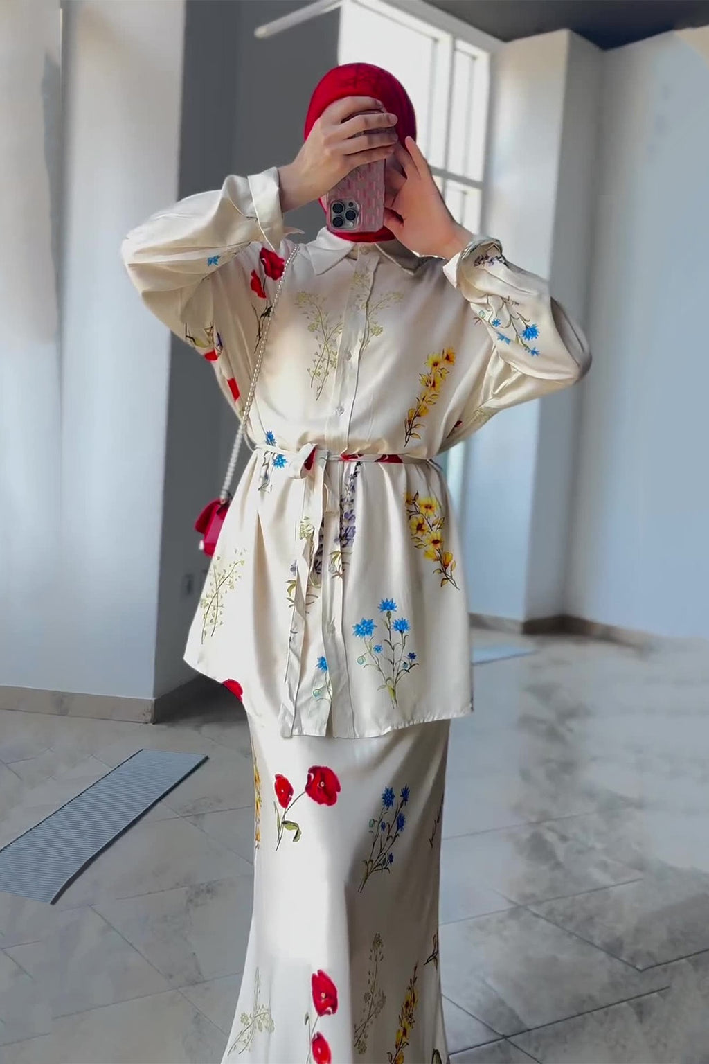 Amira Wild Floral Shirt Skirt Co-ord