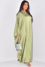 Starlit Rhinestone Embellished Evening Gown-Green