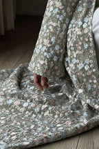 Full Floral Embroidered Double-Layer Abaya with Hijab