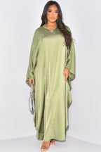 Starlit Rhinestone Embellished Evening Gown-Green