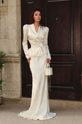 Jacquard Blazer & Column Set