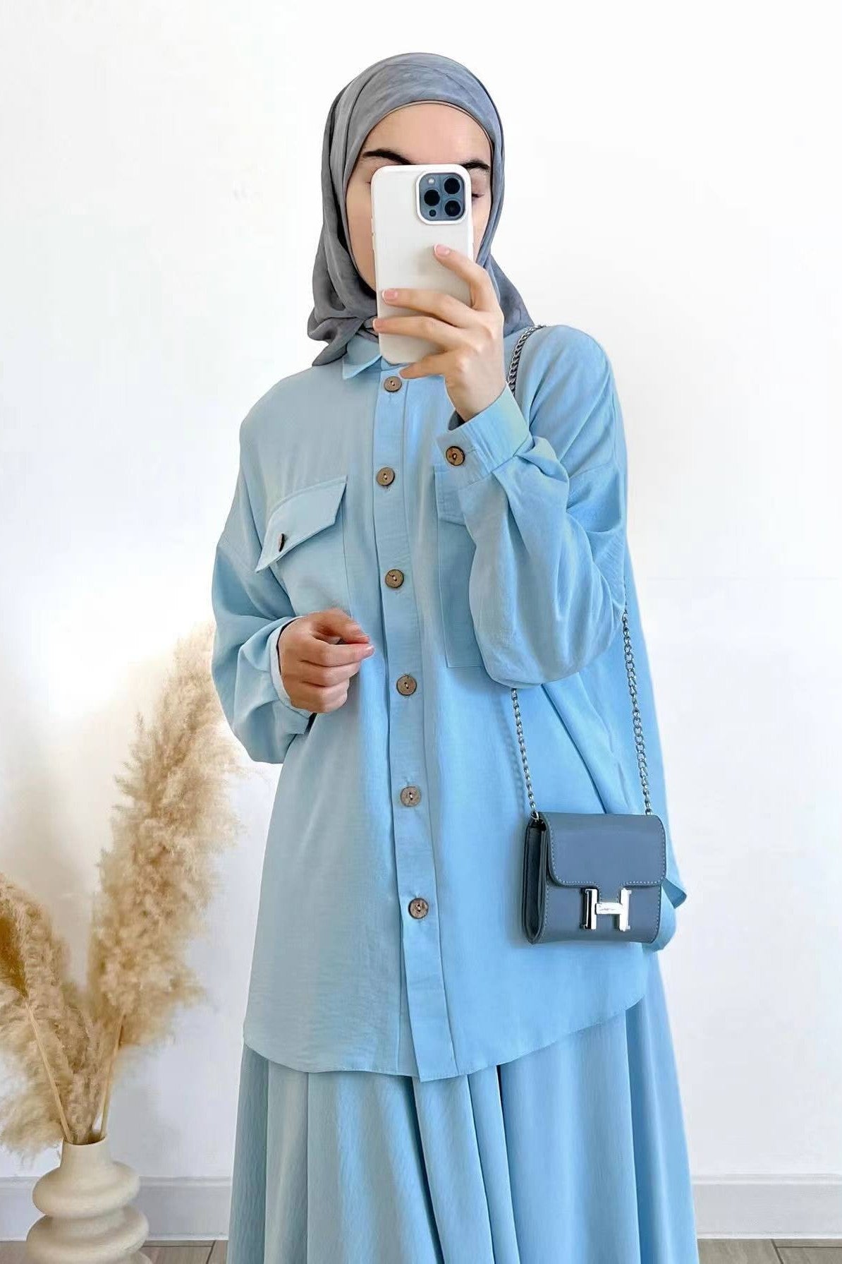 Urban Utility Co-ord Set-SkyBlue