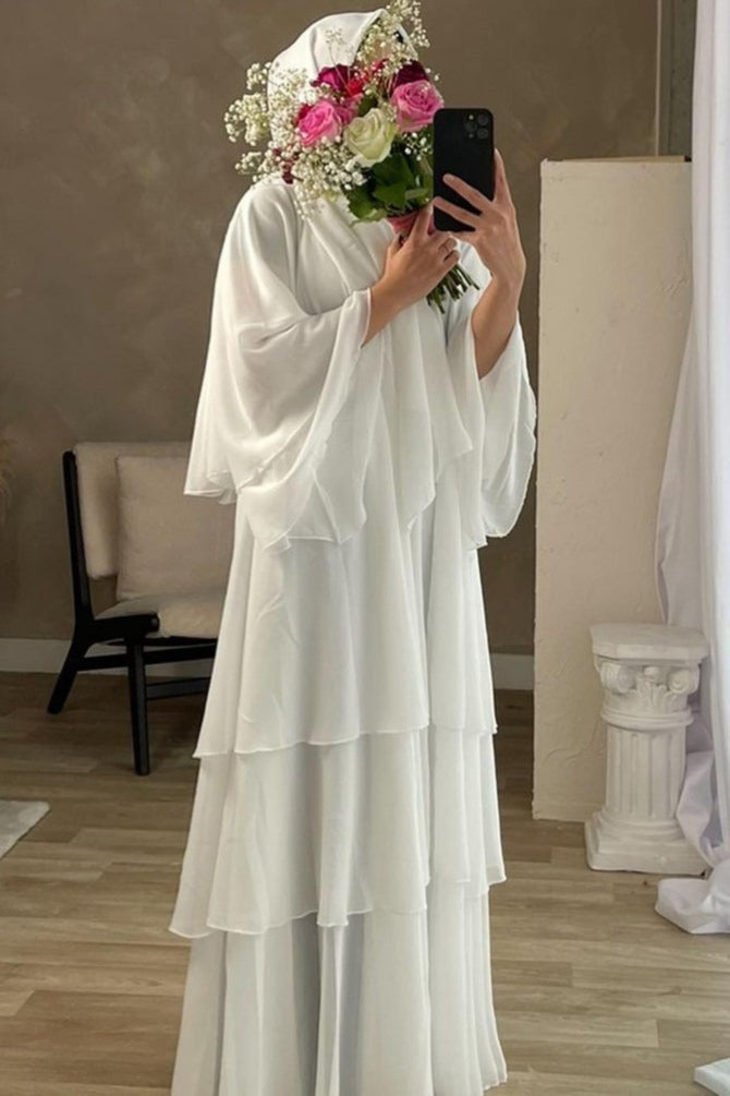 Alia Multi-Tiered Layered Chiffon Maxi