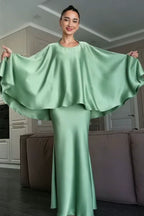 Olivia Cape Sleeve Maxi Dress