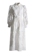 Lucy Collared Hollow Lace Dress