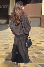 Maya Smocked Waist Shirt Skirt Set