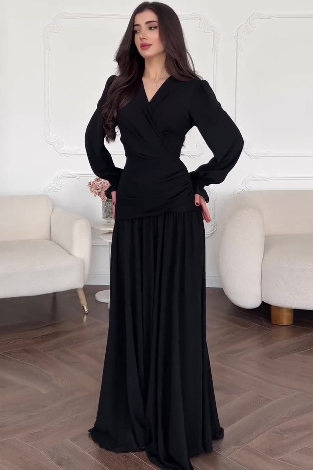 Abeer Maxi Dress-Black