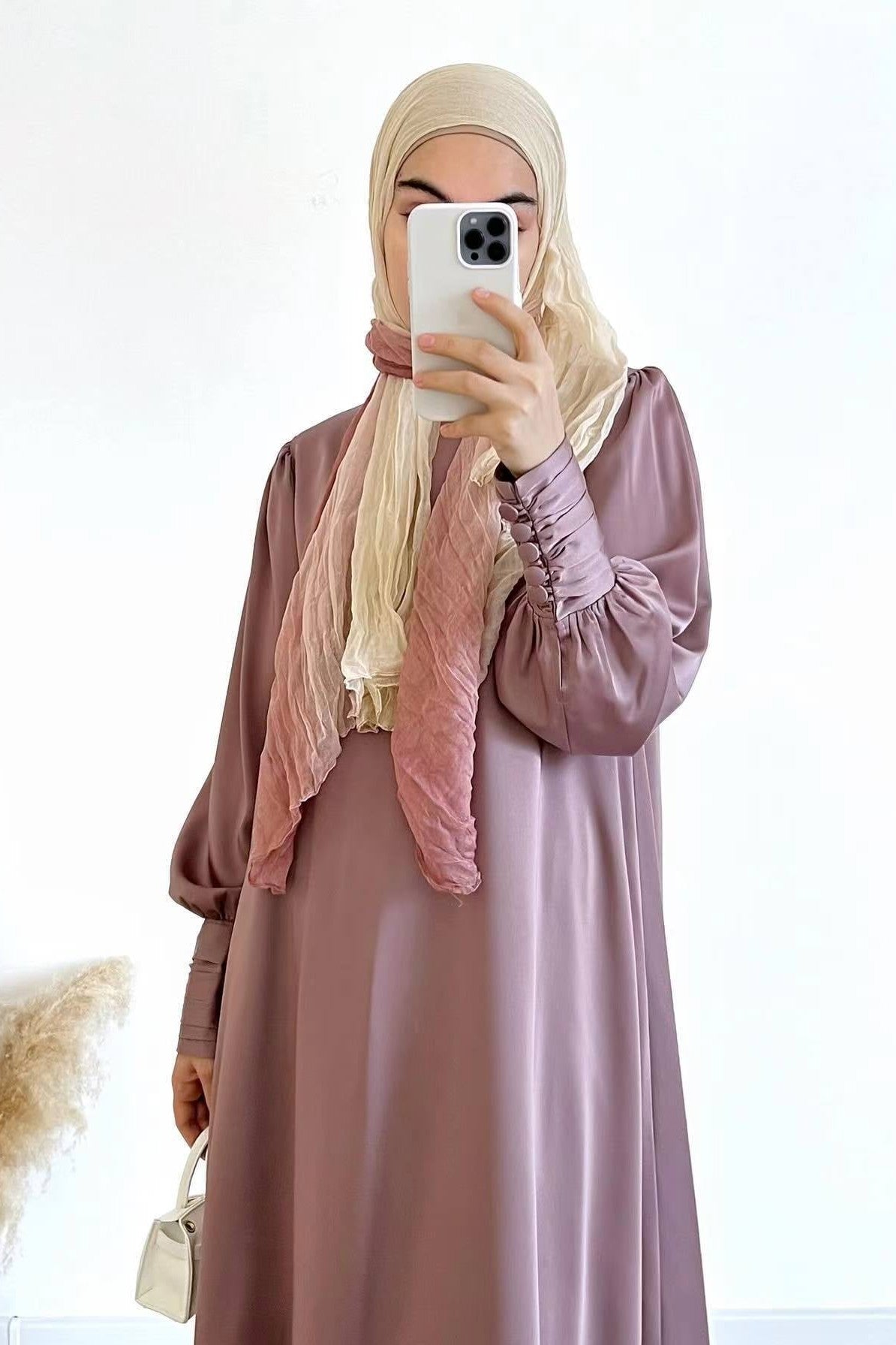 Luminous Liquid-Satin Maxi Dress-Purple