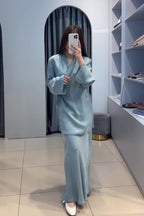 Hana Wrap Tie Satin Two Piece Co-ord