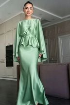 Olivia Cape Sleeve Maxi Dress