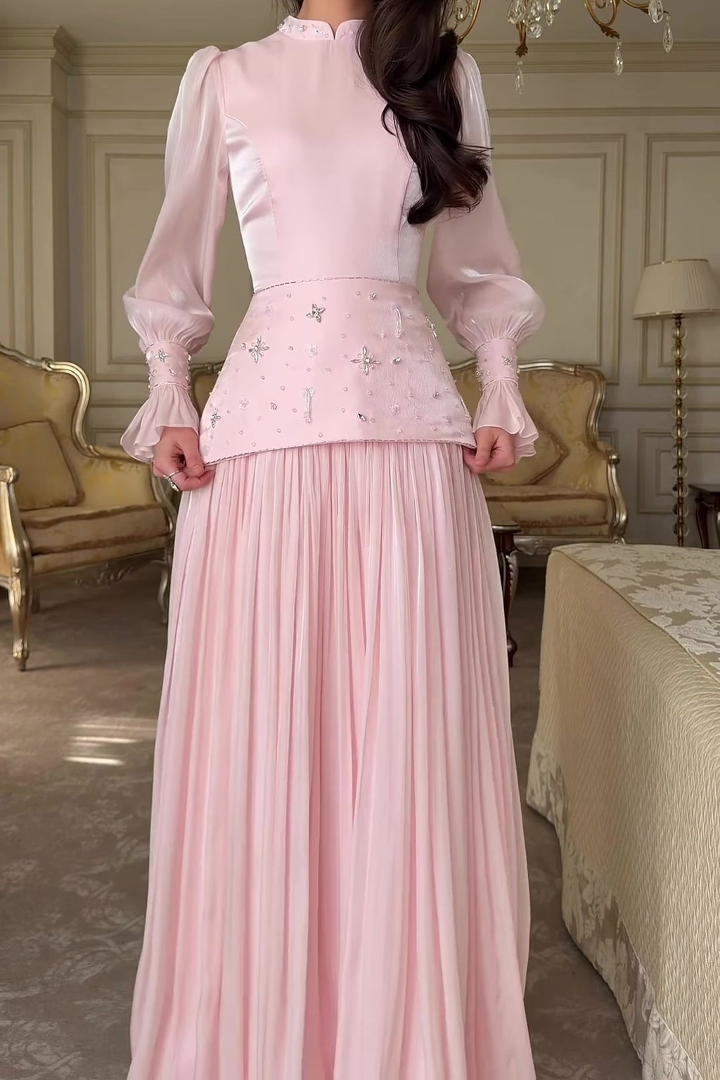 Helen Starburst Embellished Maxi Dress
