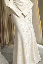 Chloe Jacquard Asymmetric Skirt Set
