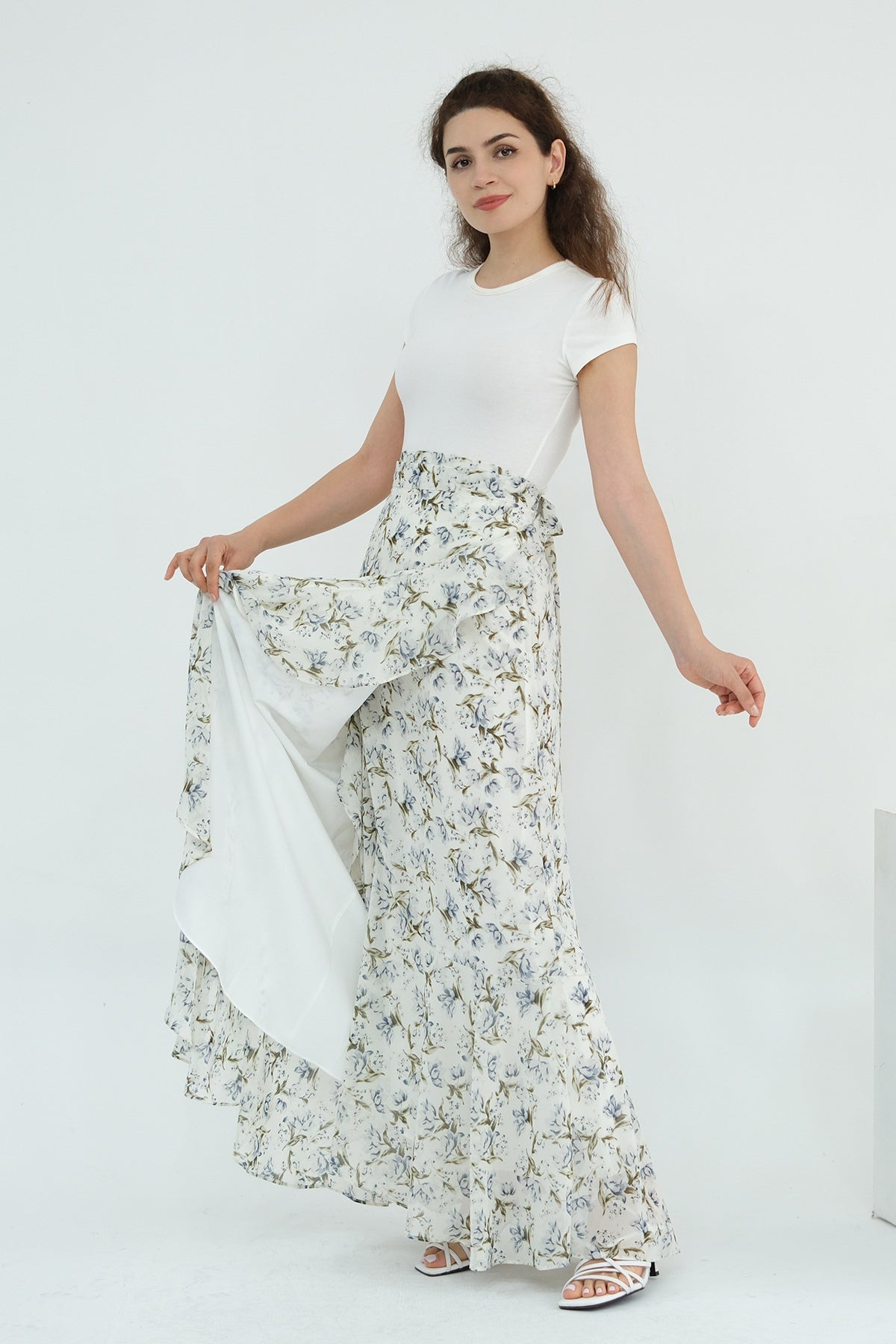 Briony Floral Cape Abaya Set
