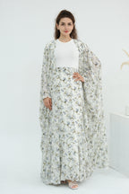 Briony Floral Cape Abaya Set