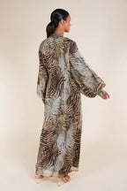 Yasmin Artisan Patterned Long-Sleeve Maxi