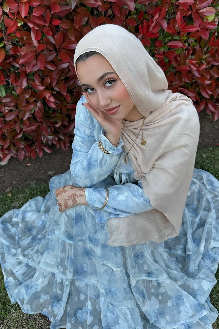 Selena Watercolor Floral Tiered Maxi Set