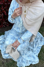 Selena Watercolor Floral Tiered Maxi Set