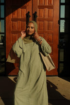 Adila Linear Pinstripe Kaftan