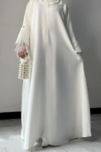 Iris Pearl Mesh Cuff Maxi Dress