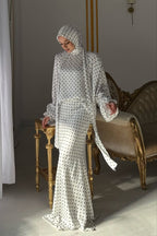 Aria Polka Dot Blouse and Skirt Set