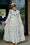 Dalia Polka Dot Ruffled Maxi Dress