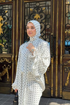 Aria Polka Dot Blouse and Skirt Set