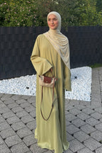 Fluid Flared Sleeve Maxi Dress