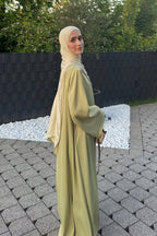 Fluid Flared Sleeve Maxi Dress