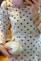 Polka Dot Tiered Ruffle Skirt Maxi Dress
