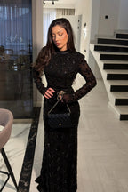 Emma Sequin Embroidered Maxi Dress