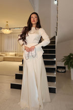 Alice Blazer Pocket Skirt Set-White
