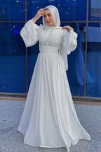Chloe Chiffon Pleated Maxi Dress
