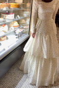 Victoria Polka Dot Tiered Dress