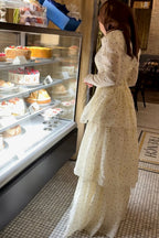 Victoria Polka Dot Tiered Dress