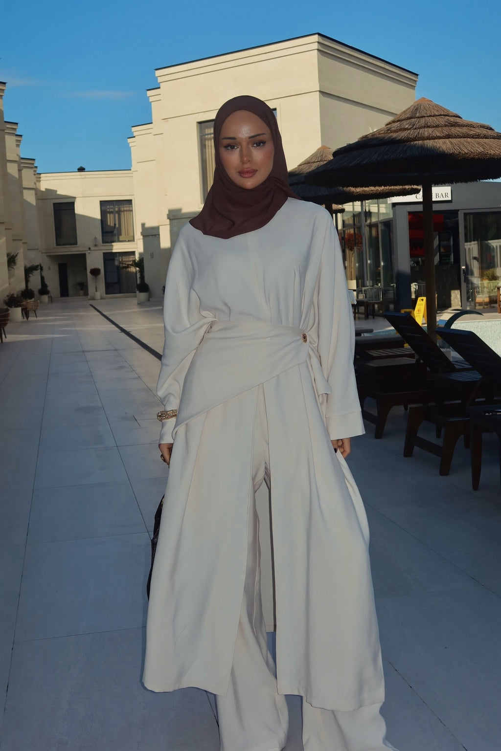 Lina Wrap Sash Trouser Two‑Piece Set
