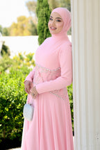 Rima Embellished Waist  Maxi Dress