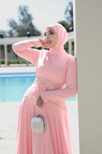 Rima Embellished Waist  Maxi Dress