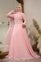 Rima Embellished Waist  Maxi Dress
