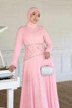 Rima Embellished Waist  Maxi Dress