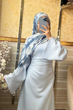 Hana Wide Flare Sleeve Ruched Waist Maxi Dress