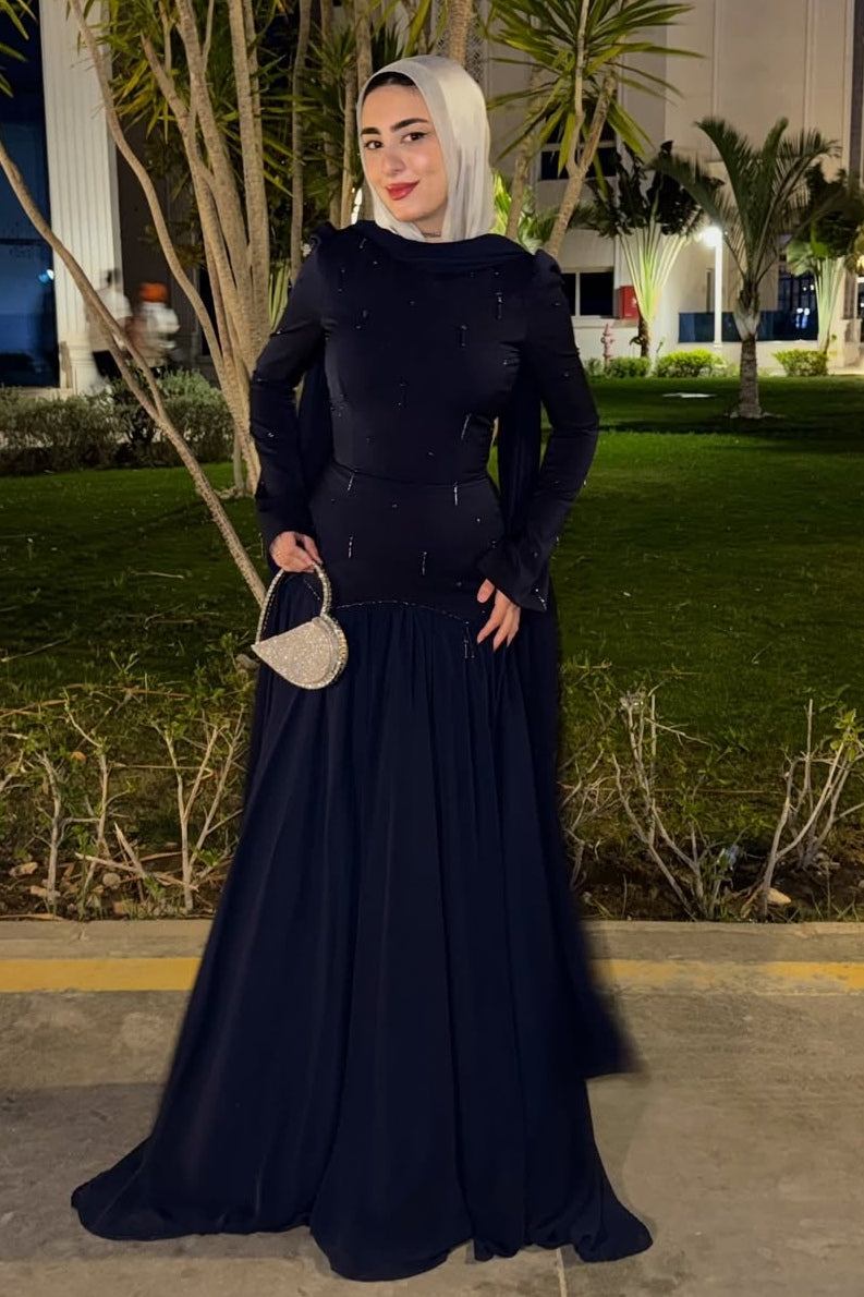 Sarah Bead Embroidered Abaya Dress
