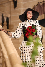 Celeste Polka Dot Corset Tiered Set