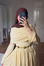 Mara Draped Neck Flowy Maxi