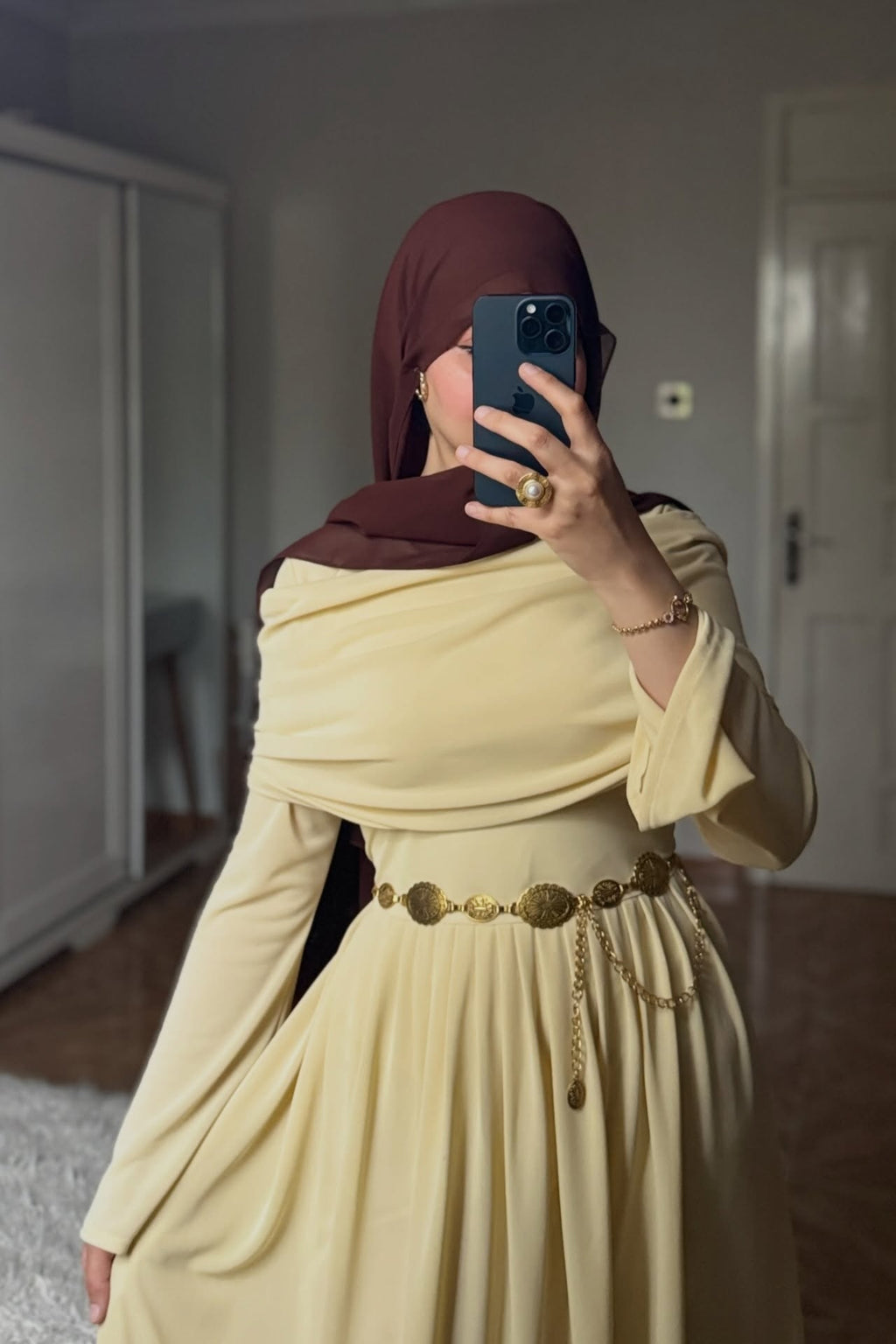 Mara Draped Neck Flowy Maxi