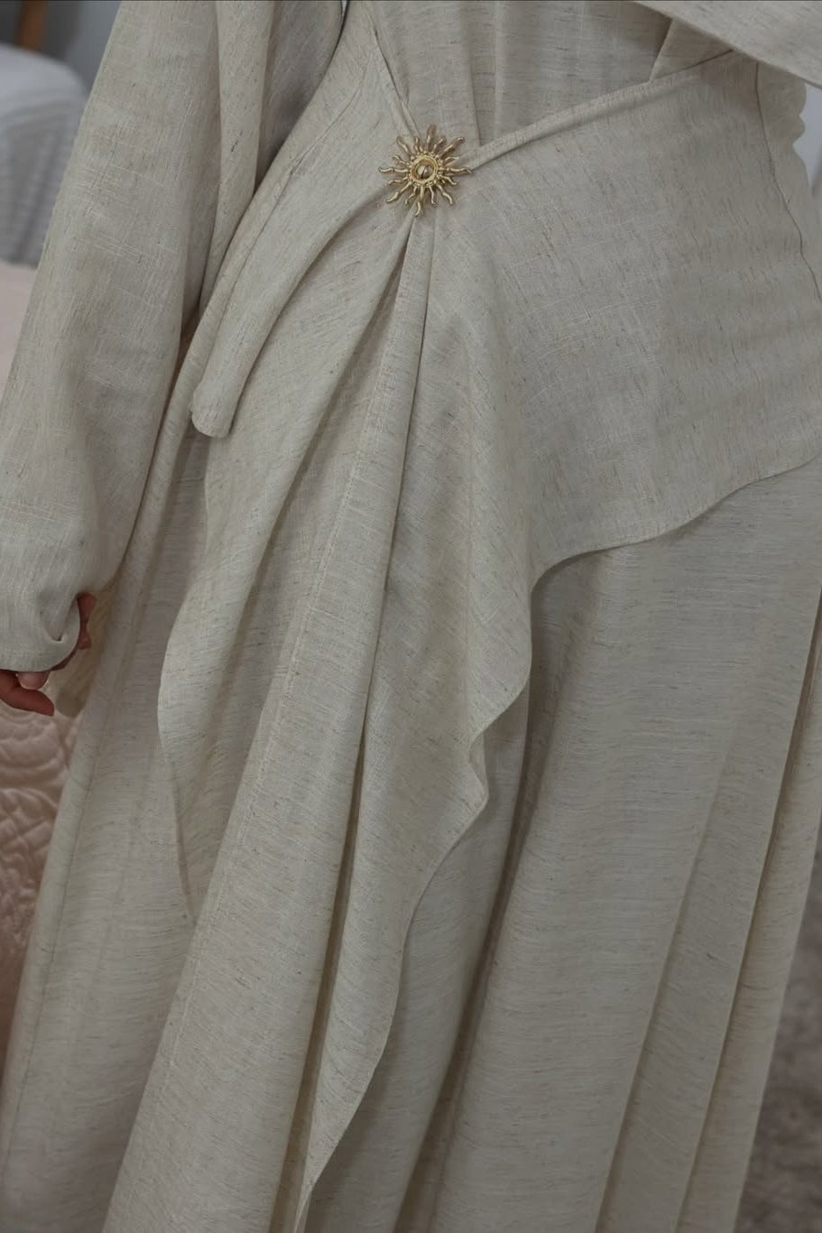 Grace Sunbrooch Draped Maxi Dress