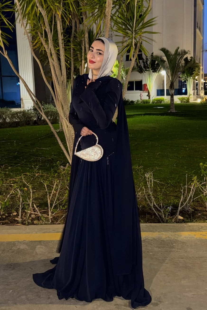 Sarah Bead Embroidered Abaya Dress