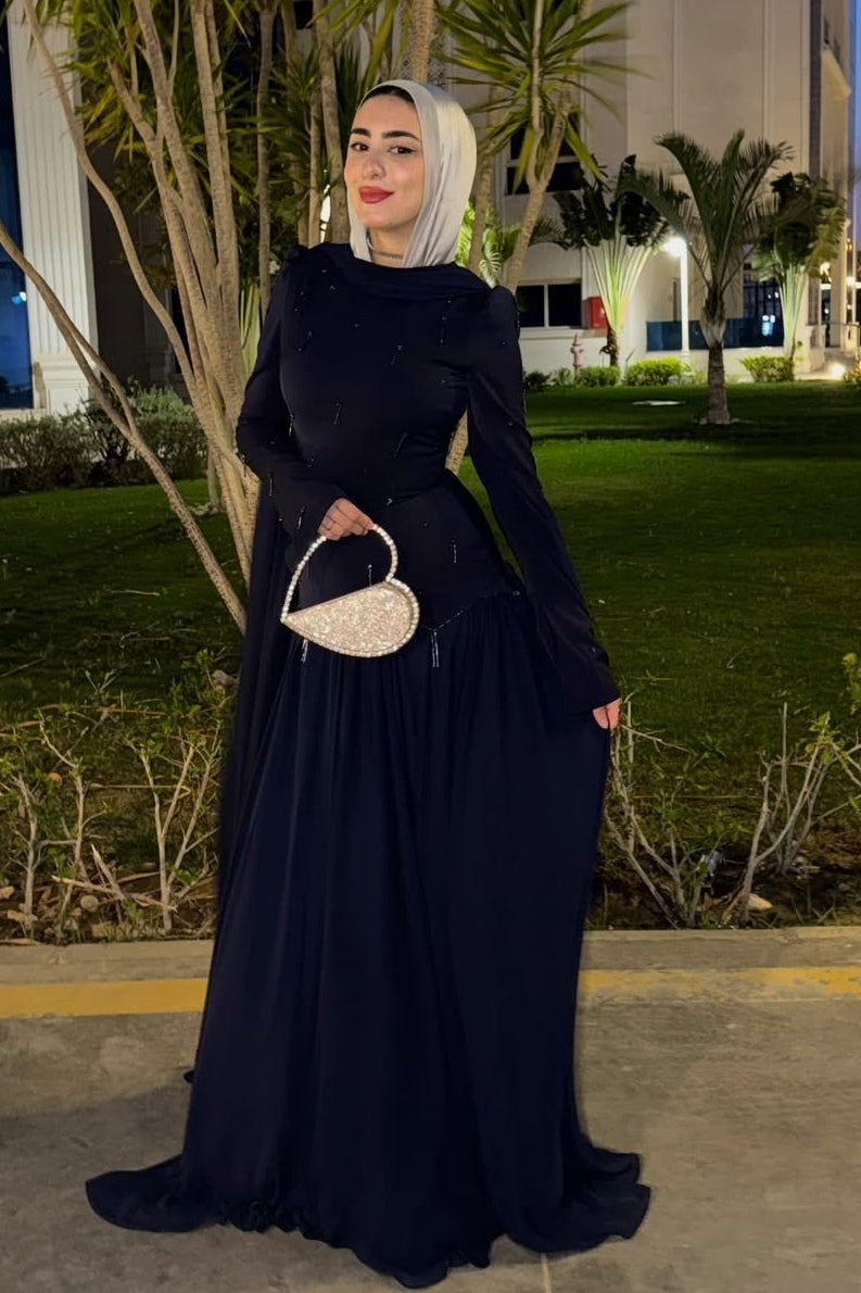 Sarah Bead Embroidered Abaya Dress